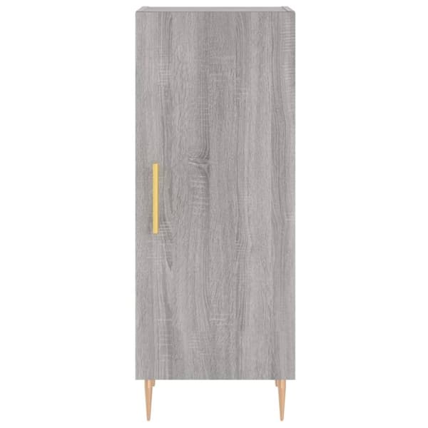 vidaXL Högskåp grå sonoma 34,5x34x180 cm konstruerat trä -  Skänkar & serveringsbord