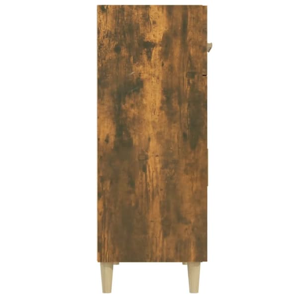 vidaXL Senkki savutammi 69,5x34x89 cm tekninen puu - Tarjoilupöydät & senkit