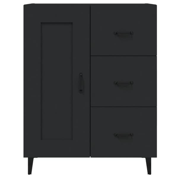 vidaXL Senkki musta 69,5x34x90 cm tekninen puu -  Tarjoilupöydät & senkit