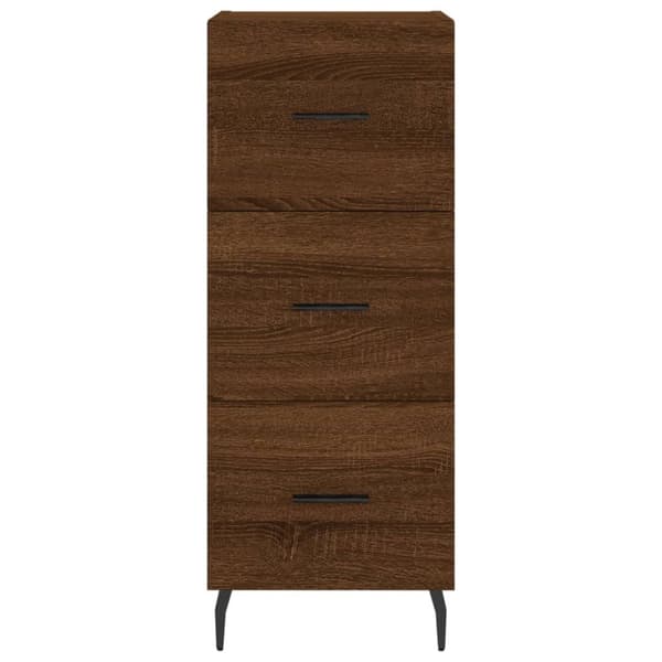vidaXL skab 34,5x34x180 cm konstrueret træ brun egetræsfarve -  Skænke