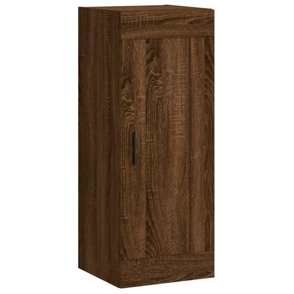 vidaXL skab 34,5x34x180 cm konstrueret træ brun egetræsfarve - Skænke