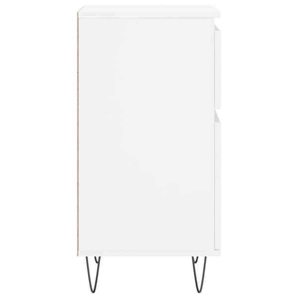 vidaXL skænke 2 stk. 40x35x70 cm konstrueret træ hvid - Skænke