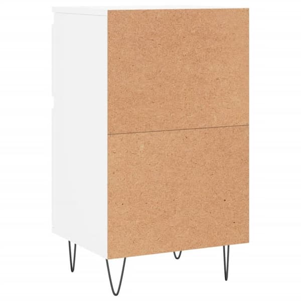 vidaXL skænke 2 stk. 40x35x70 cm konstrueret træ hvid - Skænke