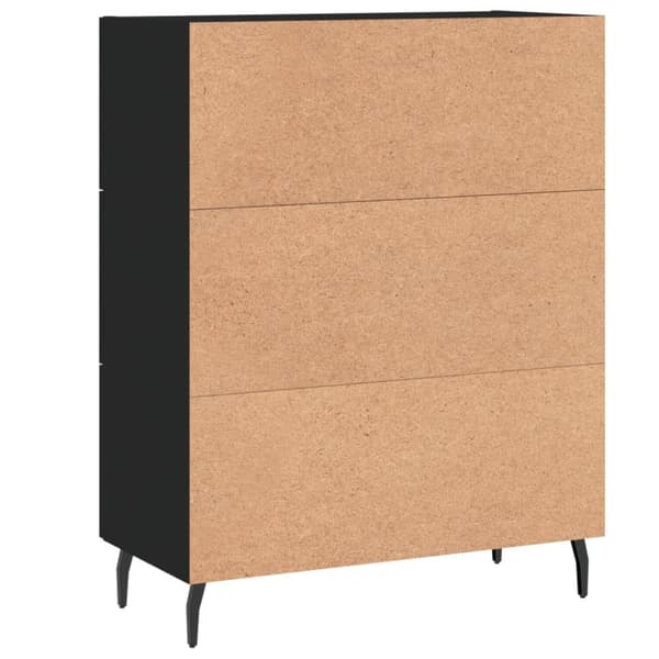 vidaXL Skåp svart 69,5x34x90 cm konstruerat trä - Skänkar & serveringsbord