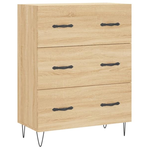 vidaXL skænk 69,5x34x90 cm konstrueret træ sonoma-eg -  Skænke