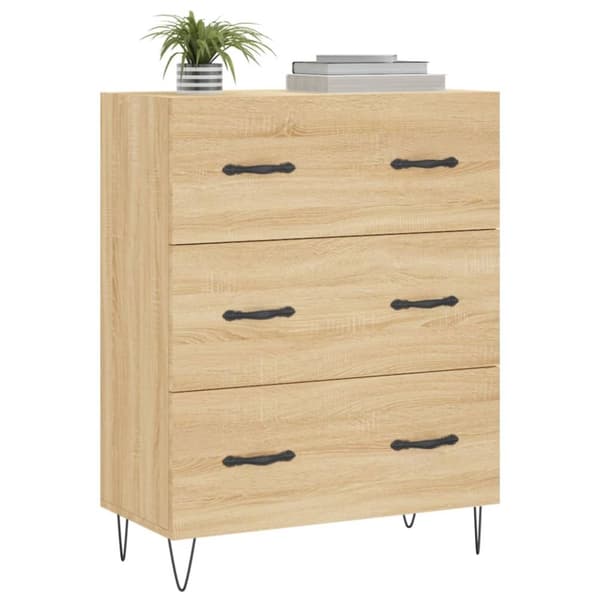 vidaXL skænk 69,5x34x90 cm konstrueret træ sonoma-eg -  Skænke