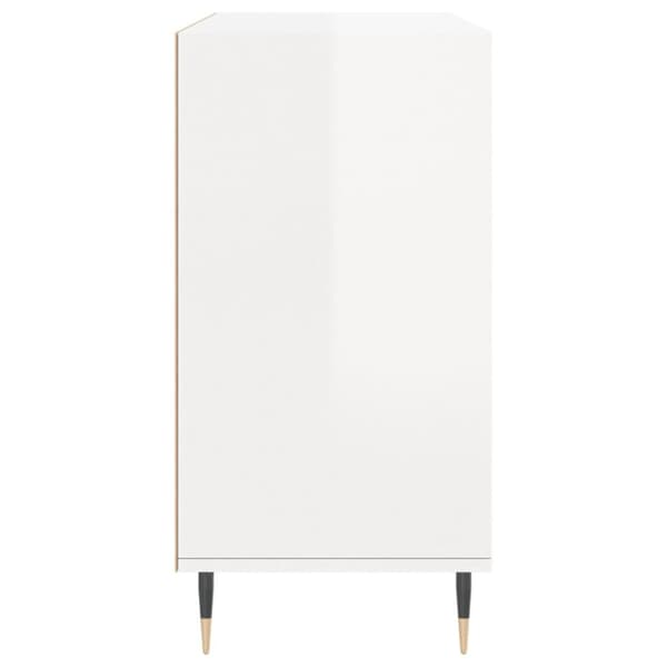vidaXL Skänk vit högglans 103,5x35x70 cm konstruerat trä -  Skänkar & serveringsbord