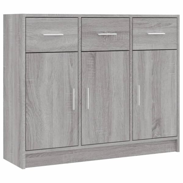 vidaXL skab 91x28x75 cm konstrueret træ grå sonoma-eg - Skænke