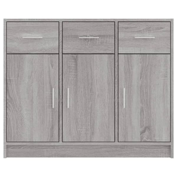 vidaXL skab 91x28x75 cm konstrueret træ grå sonoma-eg - Skænke