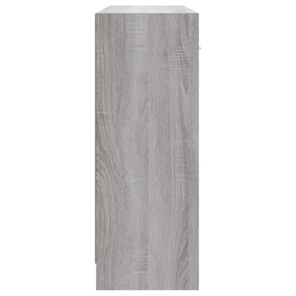 vidaXL skab 91x28x75 cm konstrueret træ grå sonoma-eg - Skænke