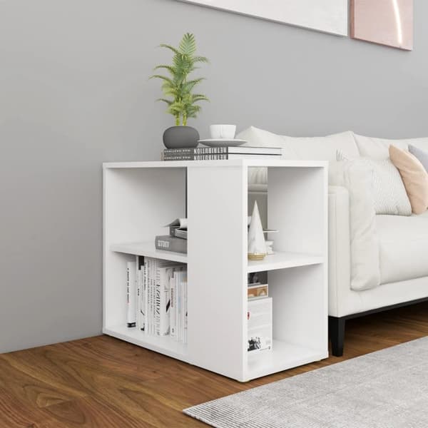 vidaXL sideskab 60x30x50 cm konstrueret træ hvid -  Skænke