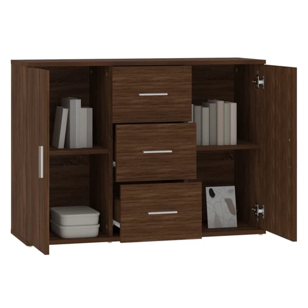 vidaXL Skänk brun ek 91x29,5x65 cm konstruerat trä -  Skänkar & serveringsbord