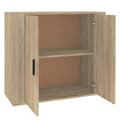 Pikkukuva 5 / 11: vidaXL Senkki Sonoma-tammi 80x33x70 cm tekninen puu -  Tarjoilupöydät & senkit