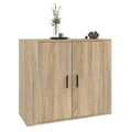 Pikkukuva 8 / 11: vidaXL Senkki Sonoma-tammi 80x33x70 cm tekninen puu -  Tarjoilupöydät & senkit
