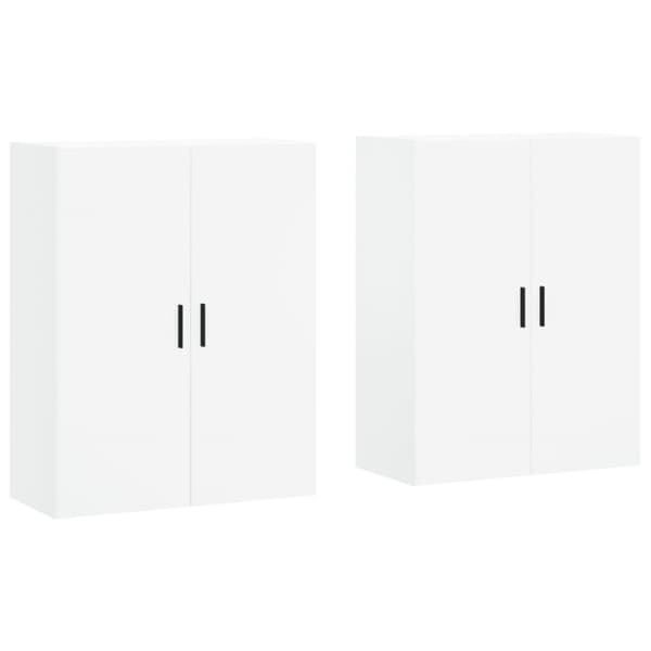 vidaXL vægskabe 2 stk. 69,5x34x90 cm hvid -  Skænke