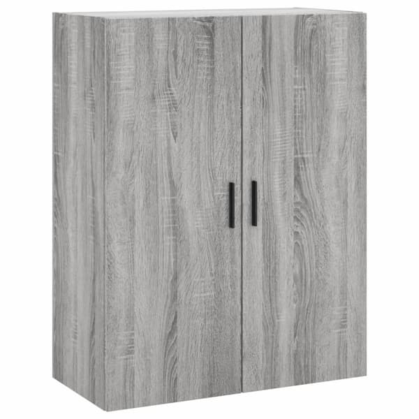 vidaXL Seinäkiinnitettävä kaappi harmaa Sonoma 69,5x34x90 cm - Tarjoilupöydät & senkit