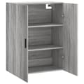 Pikkukuva 7 / 11: vidaXL Seinäkiinnitettävä kaappi harmaa Sonoma 69,5x34x90 cm -  Tarjoilupöydät & senkit
