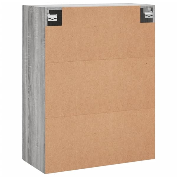 vidaXL Seinäkiinnitettävä kaappi harmaa Sonoma 69,5x34x90 cm - Tarjoilupöydät & senkit