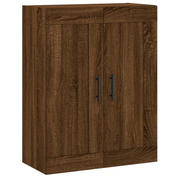 vidaXL Seinäkiinnitettävä kaappi rusk tammi 69,5x34x90 cm tekninen puu - Tarjoilupöydät & senkit
