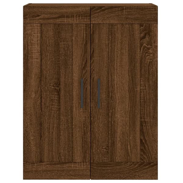 vidaXL Seinäkiinnitettävä kaappi rusk tammi 69,5x34x90 cm tekninen puu - Tarjoilupöydät & senkit