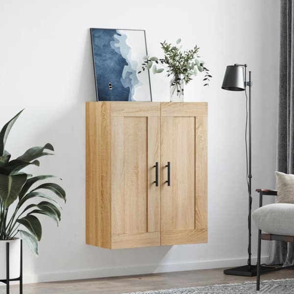 vidaXL Väggskåp sonoma-ek 69,5x34x90 cm konstruerat trä - Skänkar & serveringsbord
