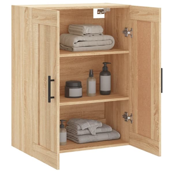 vidaXL Väggskåp sonoma-ek 69,5x34x90 cm konstruerat trä - Skänkar & serveringsbord