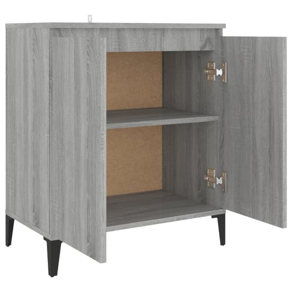 vidaXL skænk 60x35x70 cm konstrueret træ grå sonoma-eg - Skænke