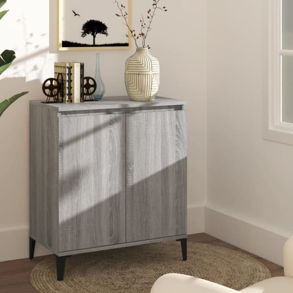 vidaXL skænk 60x35x70 cm konstrueret træ grå sonoma-eg -  Skænke