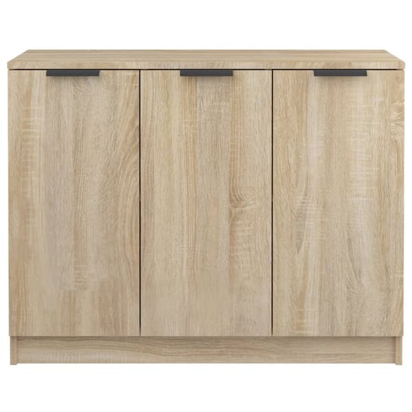 vidaXL Skänk sonoma-ek 90,5x30x70 cm konstruerat trä - Skänkar & serveringsbord