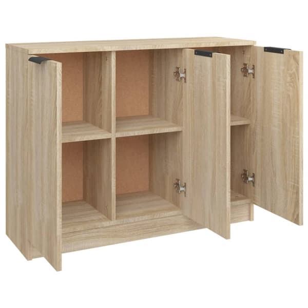 vidaXL Skänk sonoma-ek 90,5x30x70 cm konstruerat trä - Skänkar & serveringsbord