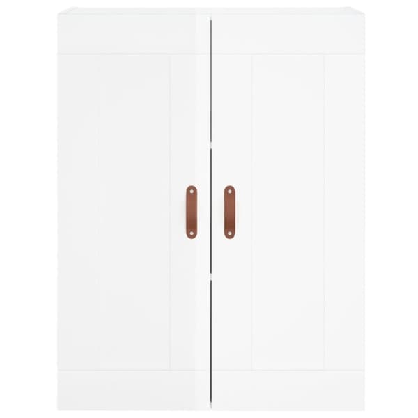vidaXL Kaappi korkeakiilto valkoinen 69,5x34x180 cm tekninen puu -  Tarjoilupöydät & senkit