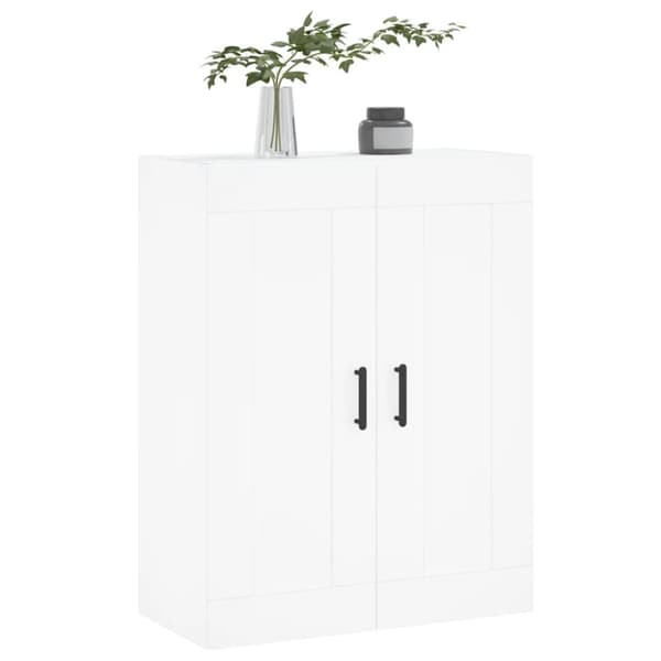 vidaXL vægskab 69,5x34x90 cm konstrueret træ hvid -  Skænke
