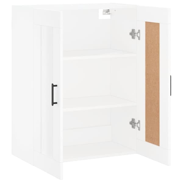vidaXL vægskab 69,5x34x90 cm konstrueret træ hvid -  Skænke