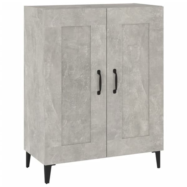 vidaXL Byrå betonggrå 69,5x34x90 cm konstruerat trä - Skänkar & serveringsbord