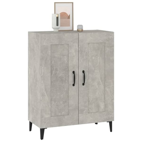vidaXL Byrå betonggrå 69,5x34x90 cm konstruerat trä -  Skänkar & serveringsbord