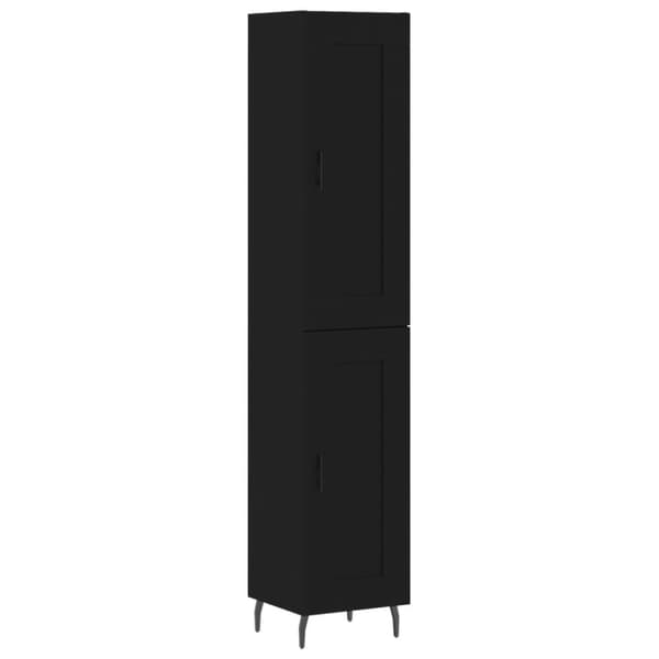 vidaXL skab 34,5x34x180 cm konstrueret træ sort -  Skænke
