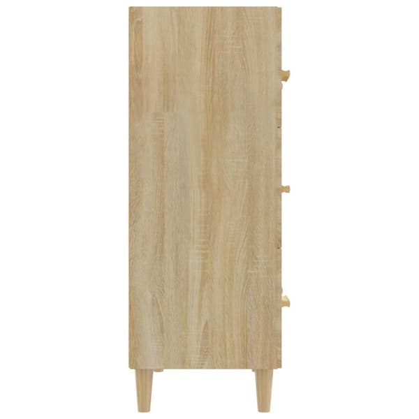 vidaXL Senkki Sonoma-tammi 70x34x90 cm tekninen puu - Tarjoilupöydät & senkit