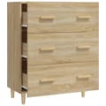 Pikkukuva 6 / 10: vidaXL Senkki Sonoma-tammi 70x34x90 cm tekninen puu -  Tarjoilupöydät & senkit