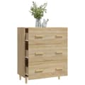 Pikkukuva 8 / 10: vidaXL Senkki Sonoma-tammi 70x34x90 cm tekninen puu -  Tarjoilupöydät & senkit
