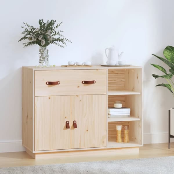 vidaXL Senkki 98,5x40x75 cm täysi mänty -  Tarjoilupöydät & senkit