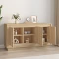 Pikkukuva 4 / 11: vidaXL Senkki Sonoma tammi 102x35x55 cm tekninen puu -  Tarjoilupöydät & senkit