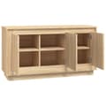 Pikkukuva 7 / 11: vidaXL Senkki Sonoma tammi 102x35x55 cm tekninen puu -  Tarjoilupöydät & senkit