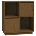 Pikkukuva 3 / 11: vidaXL Senkki hunajanruskea 74x35x80 cm täysi mänty -  Tarjoilupöydät & senkit