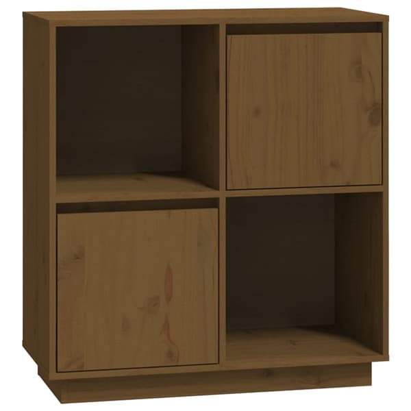 vidaXL Senkki hunajanruskea 74x35x80 cm täysi mänty -  Tarjoilupöydät & senkit