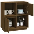 Pikkukuva 5 / 11: vidaXL Senkki hunajanruskea 74x35x80 cm täysi mänty -  Tarjoilupöydät & senkit