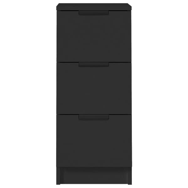 vidaXL Förvaringsskåp 2 st svart 30x30x70 cm konstruerat trä - Skänkar & serveringsbord