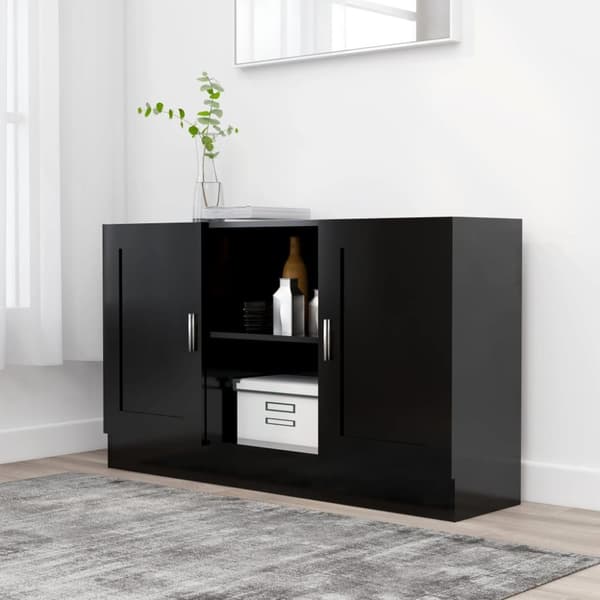 vidaXL Skänk svart 120x30,5x70 cm konstruerat trä -  Skänkar & serveringsbord