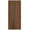 Pikkukuva 6 / 9: vidaXL Senkki 4 vetolaatikolla 60x30,5x71 cm ruskea tammi -  Tarjoilupöydät & senkit