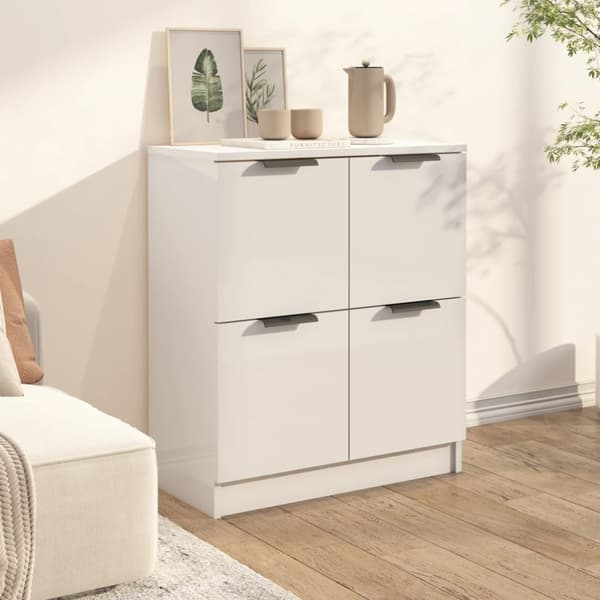 vidaXL skænk 60x30x70 cm konstrueret træ hvid - Skænke