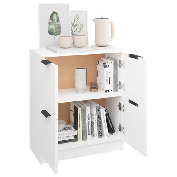 vidaXL skænk 60x30x70 cm konstrueret træ hvid - Skænke